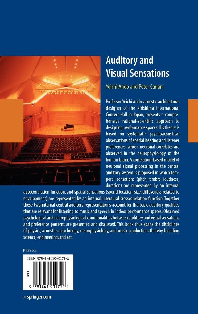 Weitere Ansicht: Auditory and Visual Sensations | Yoichi Ando