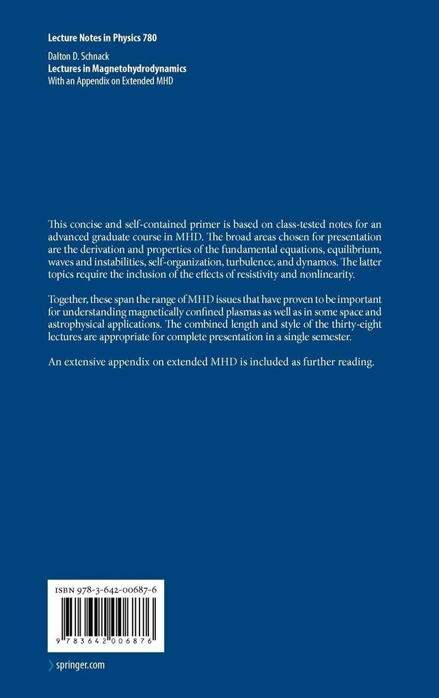 Weitere Ansicht: Lectures in Magnetohydrodynamics | Dalton D. Schnack