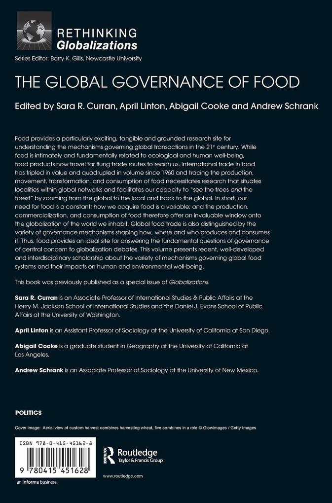 Weitere Ansicht: The Global Governance of Food
