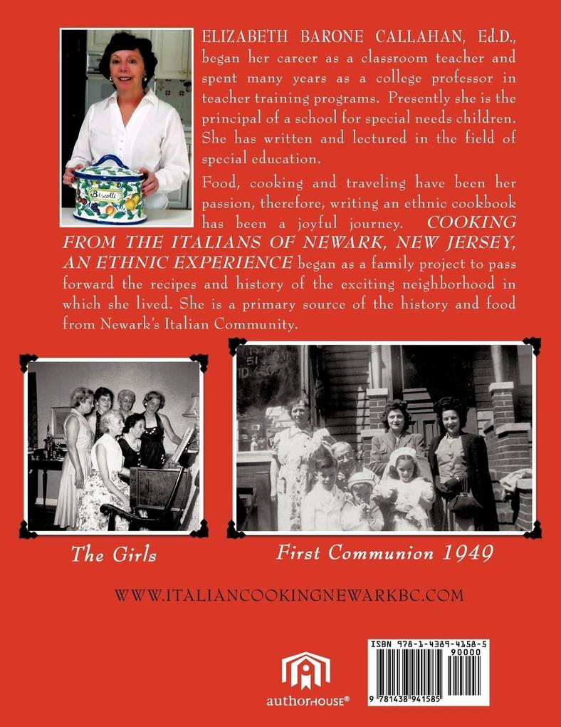 Weitere Ansicht: Cooking from the Italians of Newark, New Jersey An Ethnic Experience | Elizabeth Barone Callahan