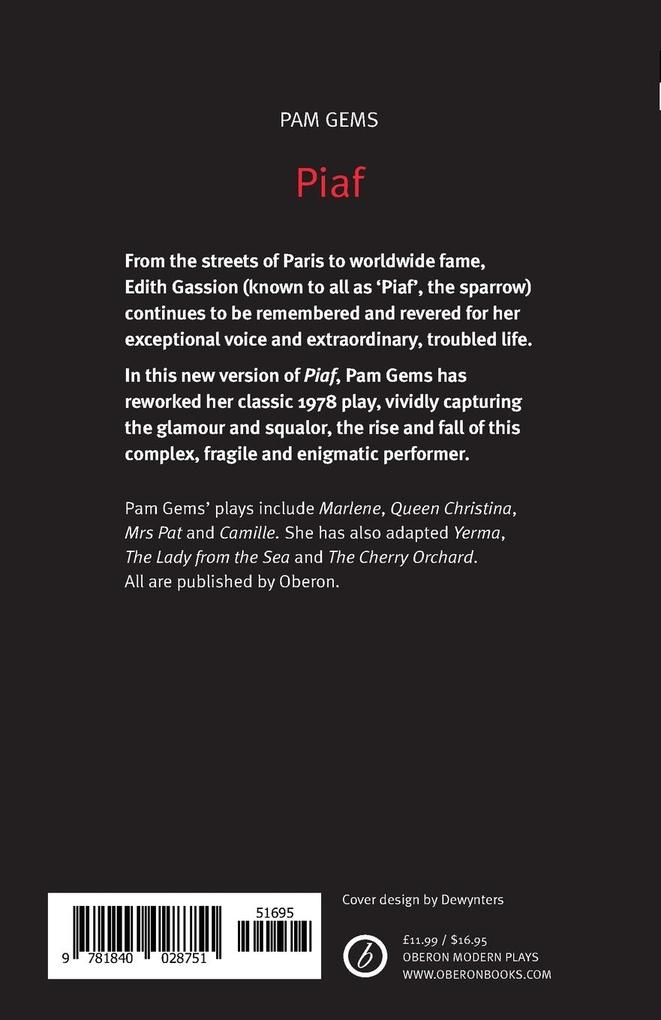 Weitere Ansicht: Piaf | Pam Gems