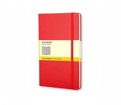 Produktbild: Moleskine Notizbuch, L/A5, Kariert, Hard Cover, Scharlachrot