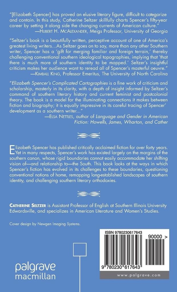 Weitere Ansicht: Elizabeth Spencer's Complicated Cartographies | C. Seltzer