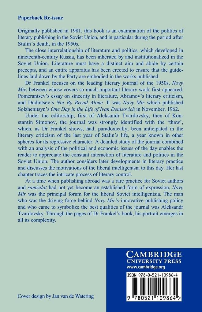 Weitere Ansicht: Novy Mir | Edith Rogovin Frankel