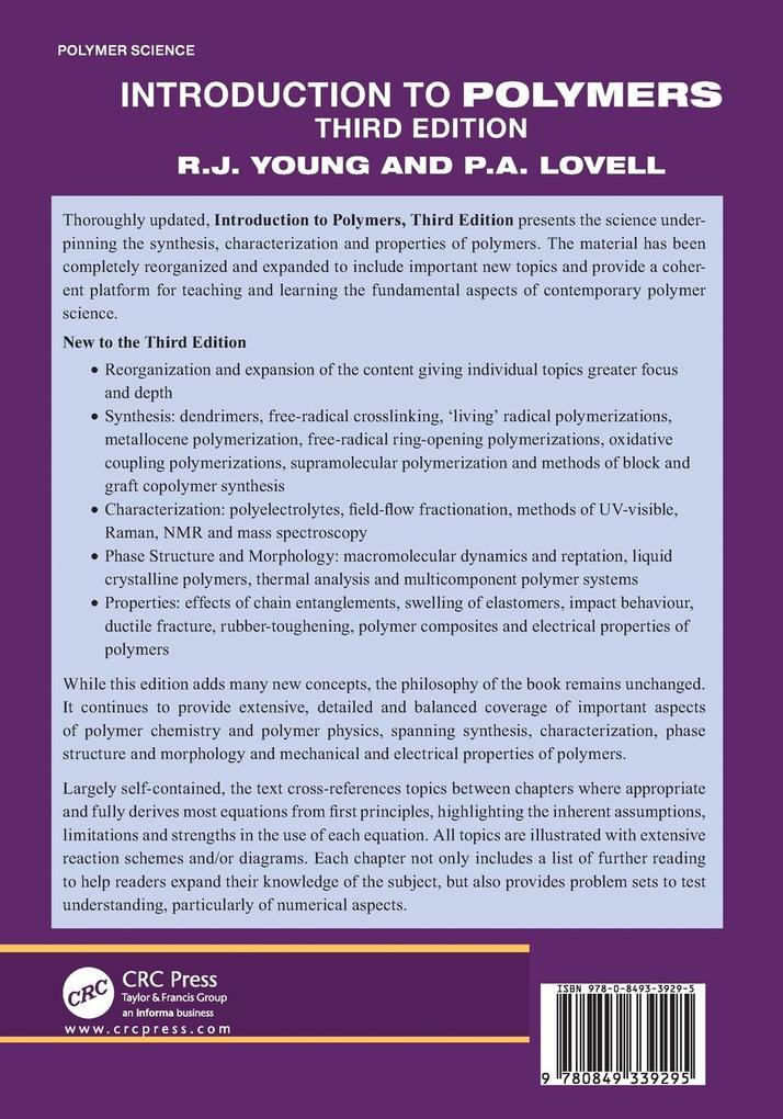 Weitere Ansicht: Introduction to Polymers | Robert J. Young, Peter A. Lovell