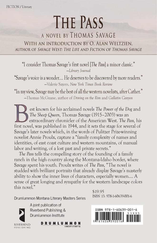 Weitere Ansicht: The Pass | Thomas Savage