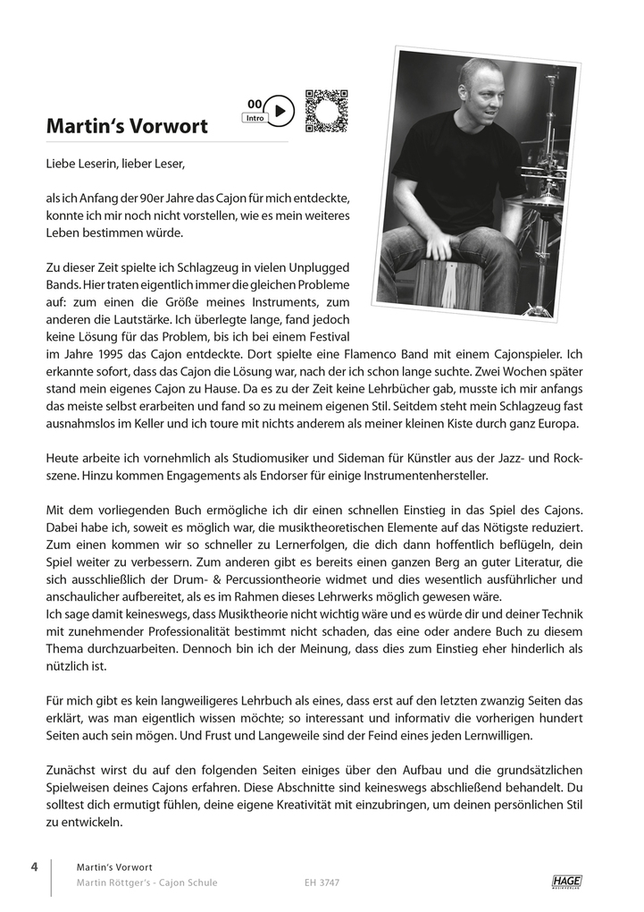 Weitere Ansicht: Martin Röttger's Cajon Schule, exklusive QR-Codes | Martin Röttger