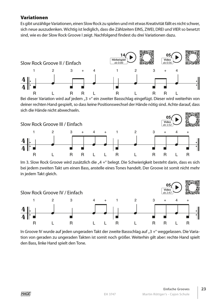 Weitere Ansicht: Martin Röttger's Cajon Schule, exklusive QR-Codes | Martin Röttger