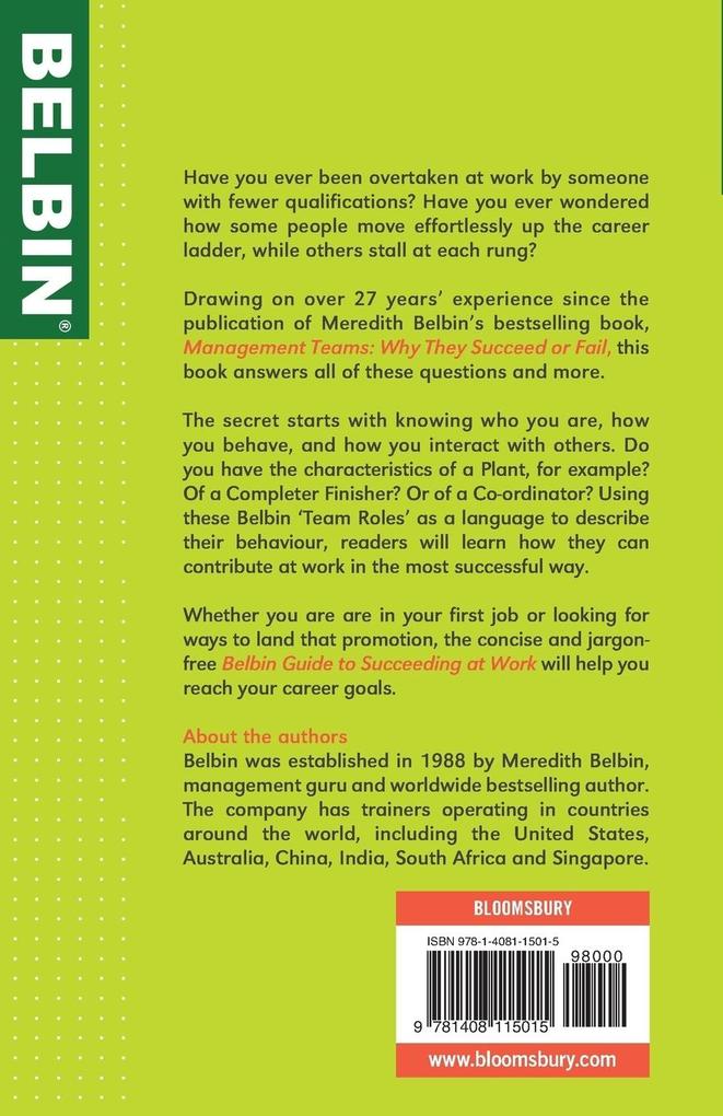 Weitere Ansicht: The Belbin Guide to Succeeding at Work | Belbin