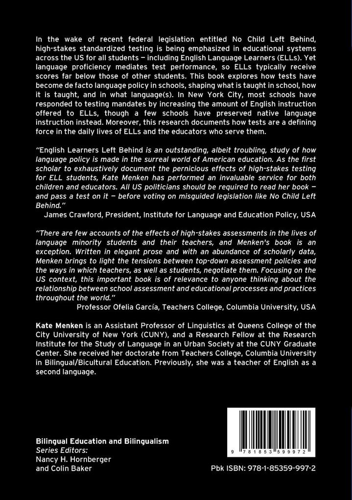 Weitere Ansicht: English Learners Left Behind | Kate Menken