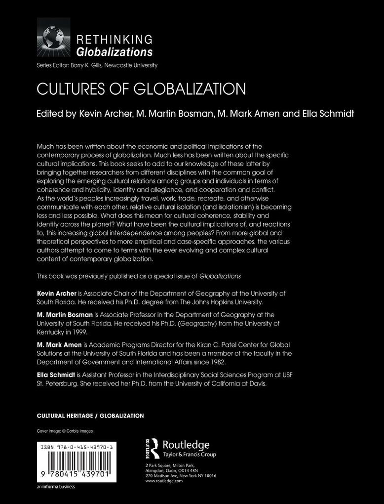 Weitere Ansicht: Cultures of Globalization