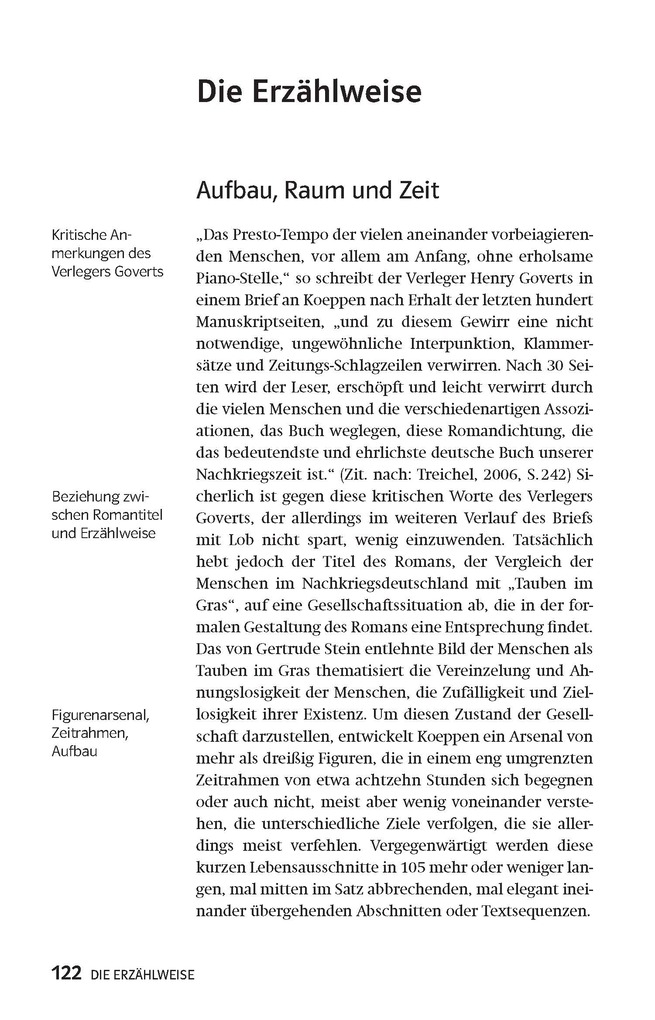 Weitere Ansicht: Lektürehilfen Wolfgang Koeppen "Tauben im Gras" | Hanns-Peter Reisner