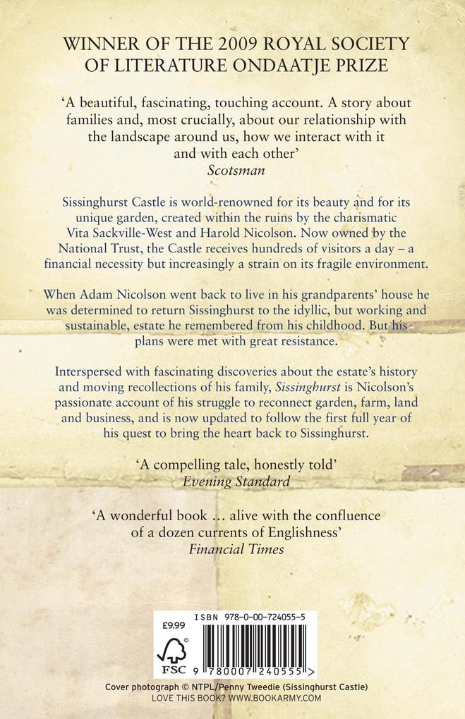 Weitere Ansicht: SISSINGHURST PB | Adam Nicolson