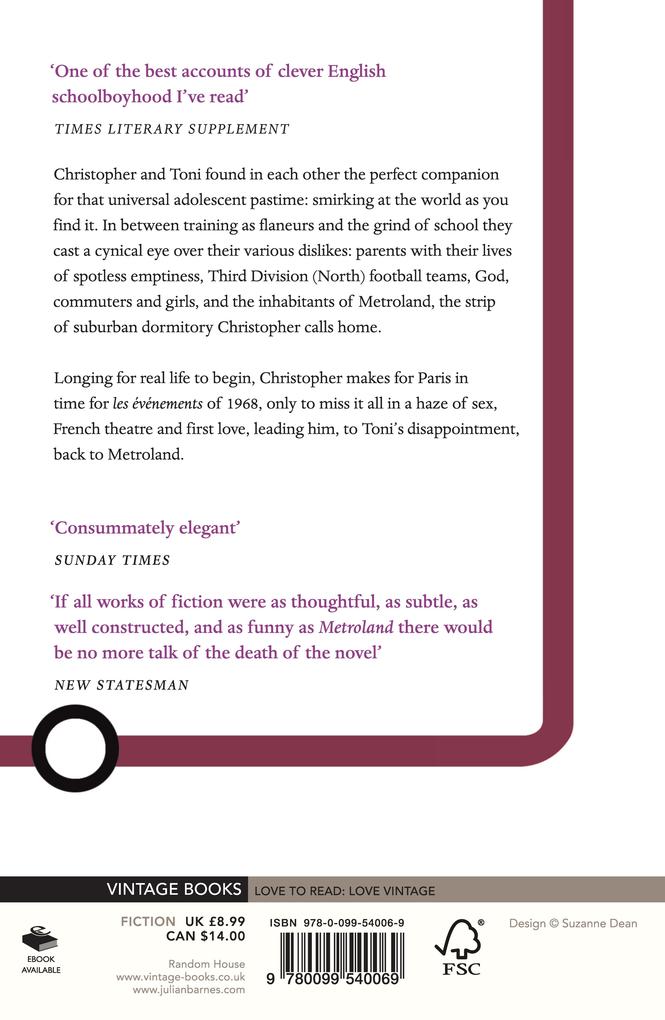 Weitere Ansicht: Metroland | Julian Barnes