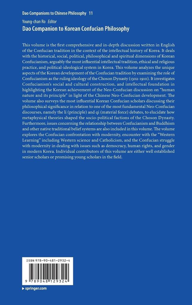 Weitere Ansicht: Dao Companion to Korean Confucian Philosophy