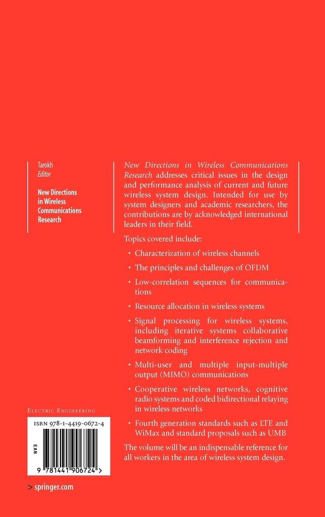 Weitere Ansicht: New Directions in Wireless Communications Research