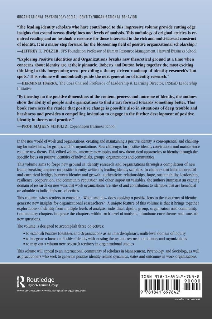 Weitere Ansicht: Exploring Positive Identities and Organizations