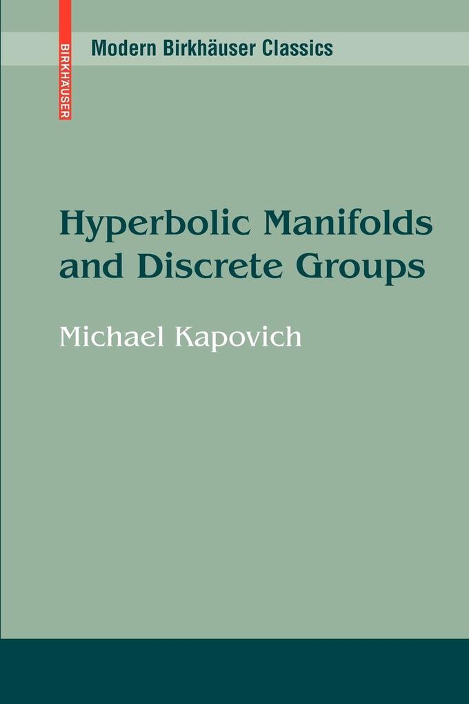 Produktbild: Hyperbolic Manifolds and Discrete Groups | Michael Kapovich
