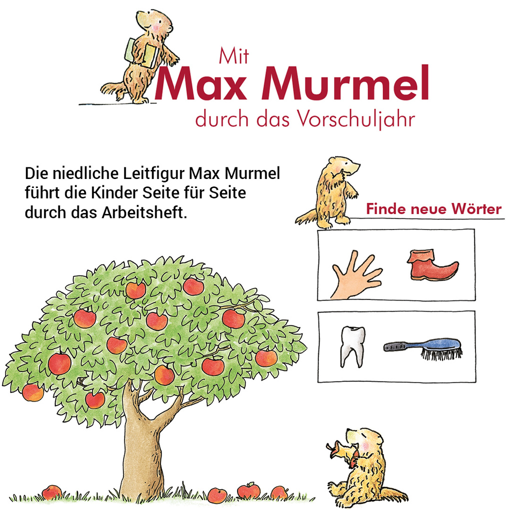 Weitere Ansicht: Mit Max Murmel durch das Vorschuljahr. Arbeitsheft | Tamara Kropf, Thomas Laubis