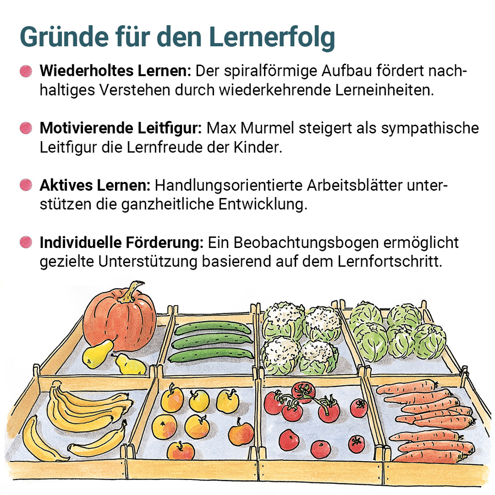 Weitere Ansicht: Mit Max Murmel durch das Vorschuljahr. Arbeitsheft | Tamara Kropf, Thomas Laubis