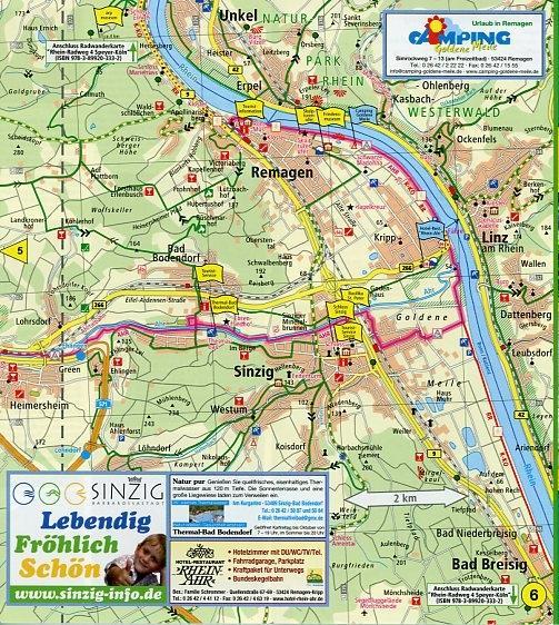 Weitere Ansicht: Ahr-Radweg, Blankenheim - Remagen 1 : 50 000