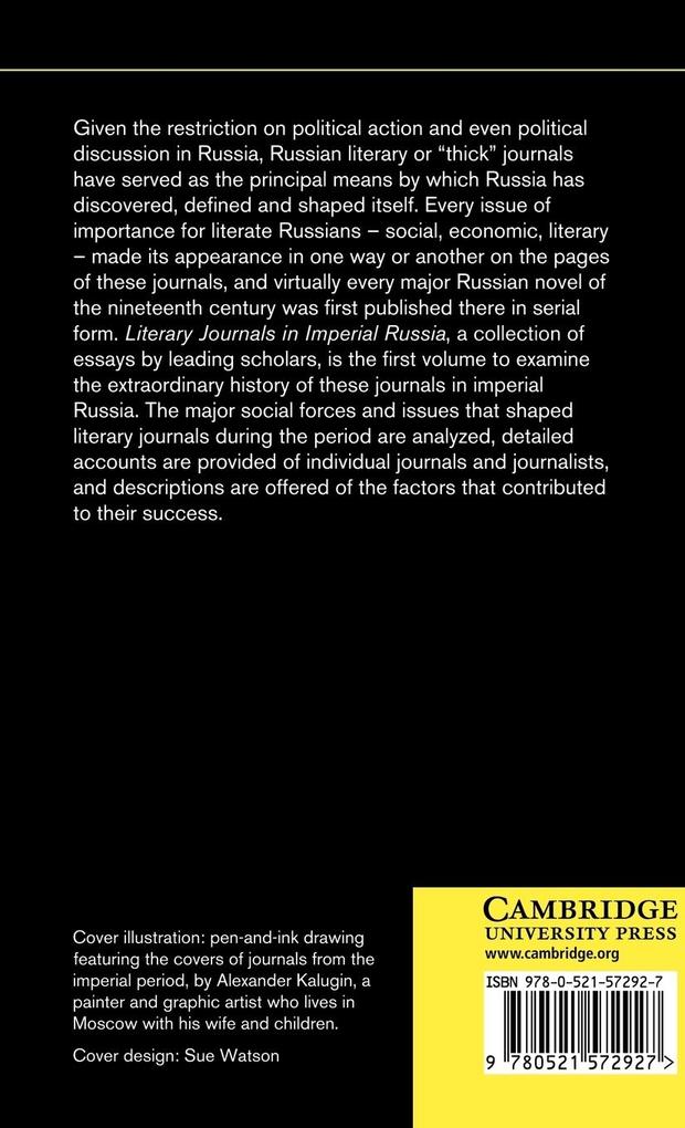 Weitere Ansicht: Literary Journals in Imperial Russia