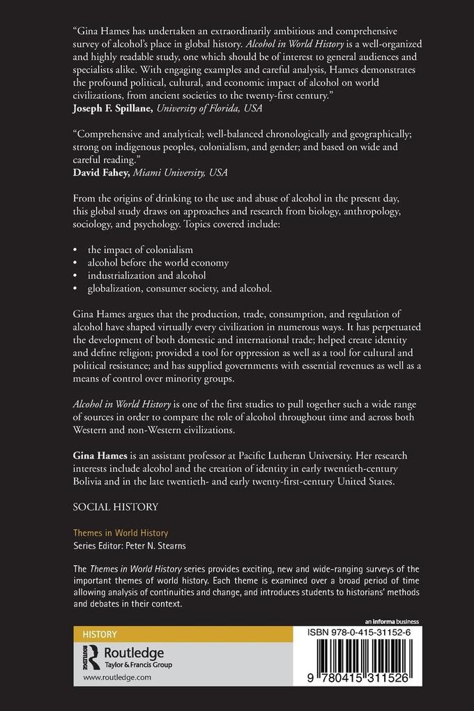 Weitere Ansicht: Alcohol in World History | Gina Hames
