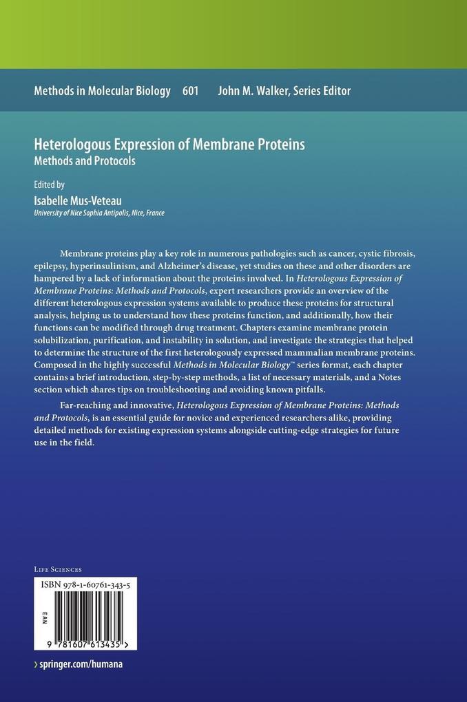 Weitere Ansicht: Heterologous Expression of Membrane Proteins