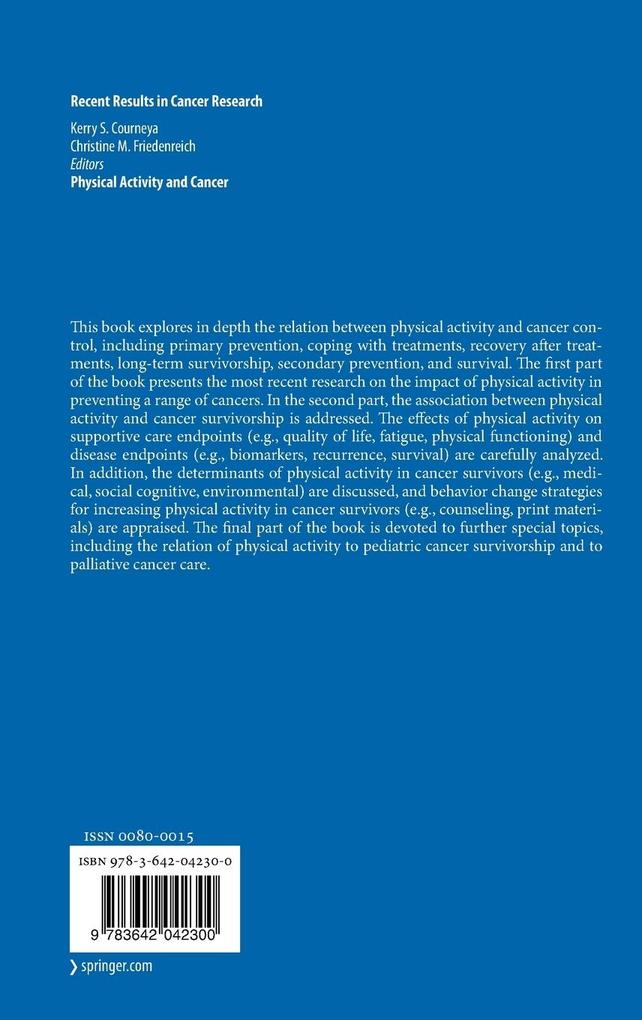 Weitere Ansicht: Physical Activity and Cancer