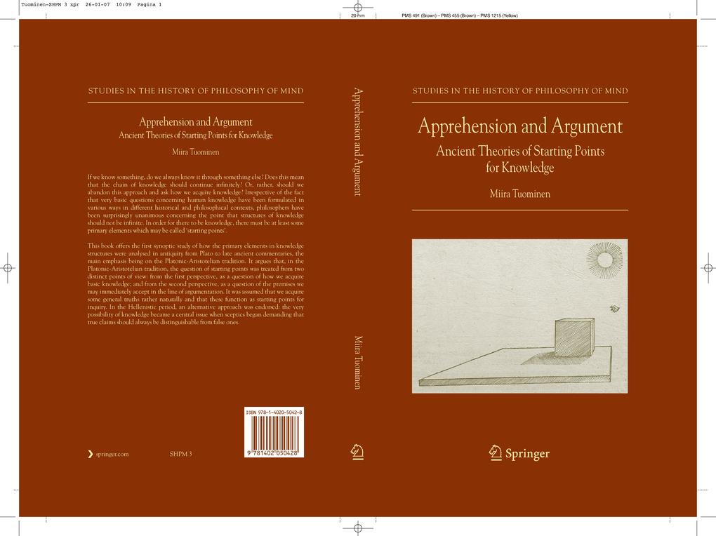 Produktbild: Apprehension and Argument | Miira Tuominen
