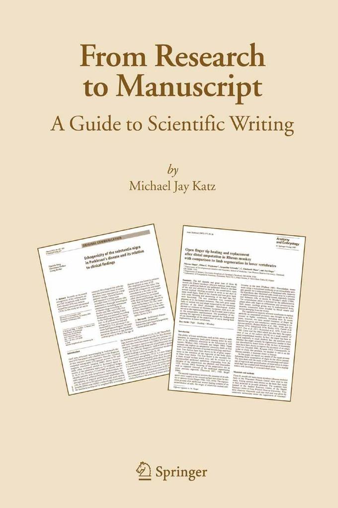Produktbild: From Research to Manuscript | Michael J. Katz