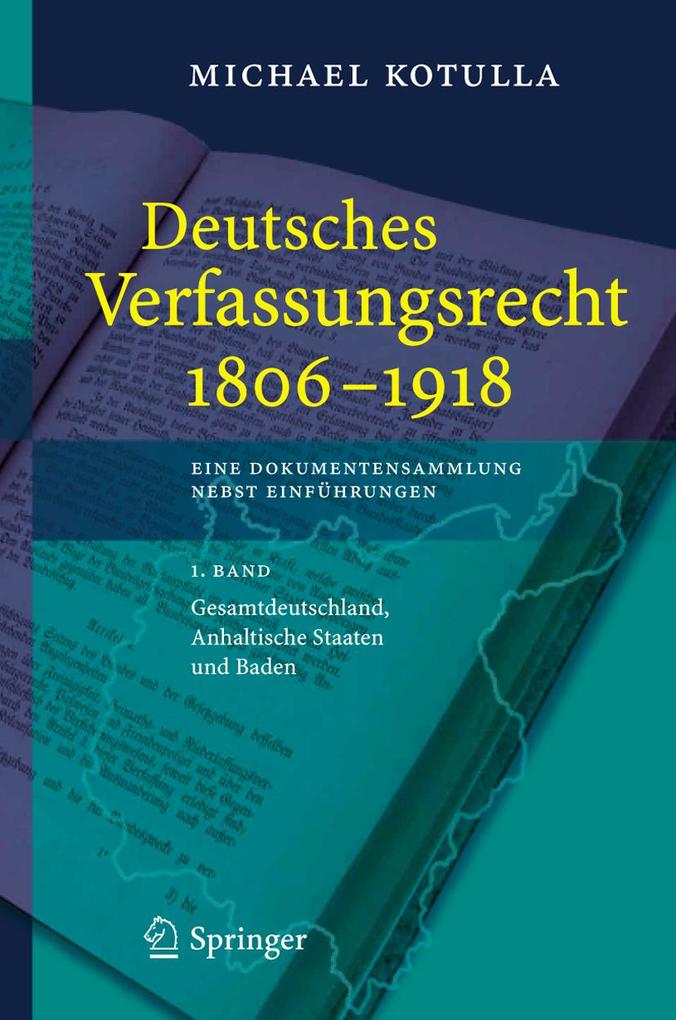 Produktbild: Deutsches Verfassungsrecht 1806 - 1918 | Michael Kotulla