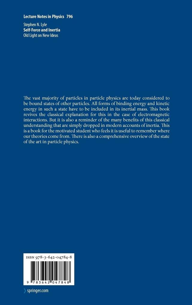 Weitere Ansicht: Self-Force and Inertia | Stephen Lyle
