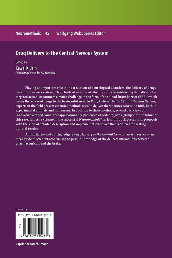 Weitere Ansicht: Drug Delivery to the Central Nervous System