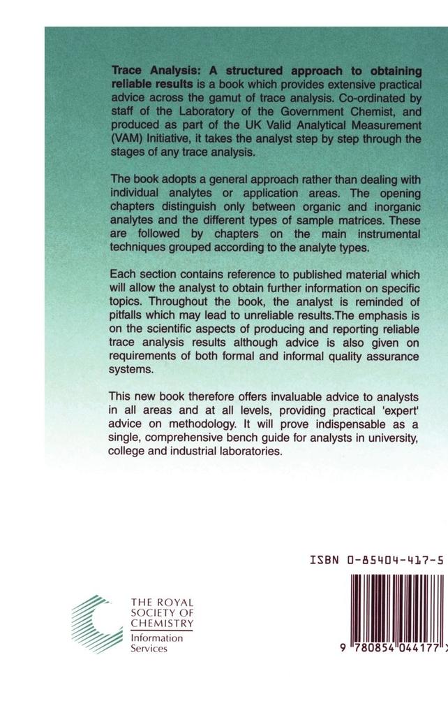 Weitere Ansicht: Trace Analysis | Peter Bedson