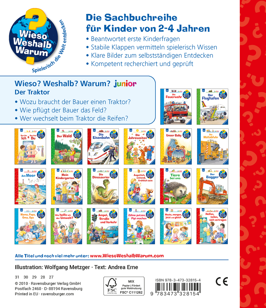 Weitere Ansicht: Wieso? Weshalb? Warum? junior, Band 34: Der Traktor | Andrea Erne