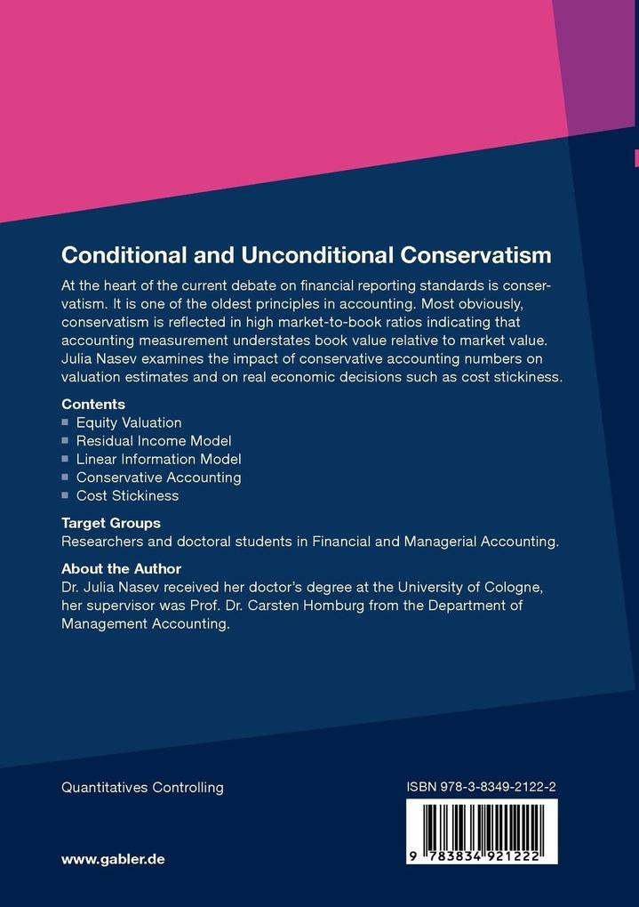 Weitere Ansicht: Conditional and Unconditional Conservatism | Julia Nasev