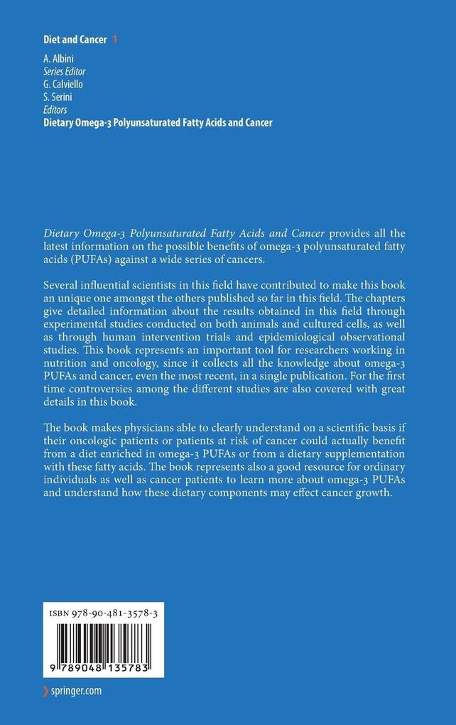 Weitere Ansicht: Dietary Omega-3 Polyunsaturated Fatty Acids and Cancer