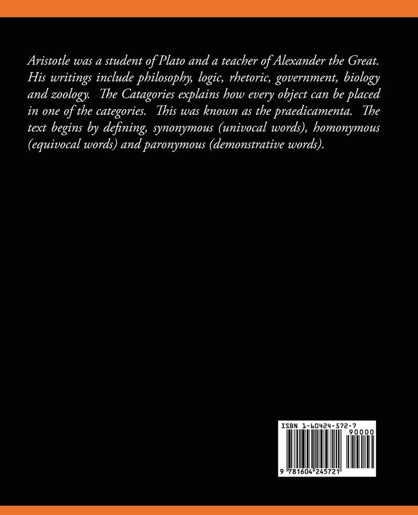Weitere Ansicht: The Categories | Aristotle