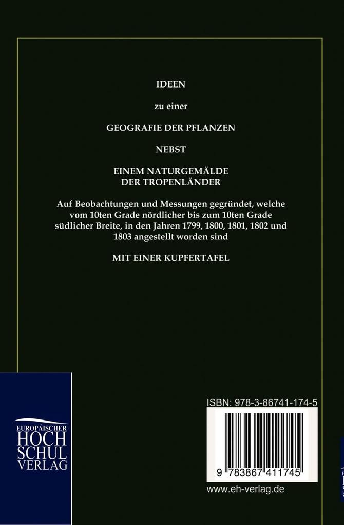 Weitere Ansicht: Ideen zu einer Geographie der Pflanzen | Alexander von Humboldt
