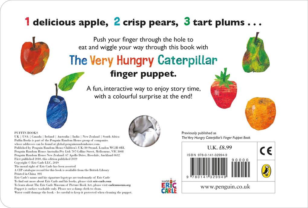 Weitere Ansicht: The Very Hungry Caterpillar Finger Puppet Book | Eric Carle