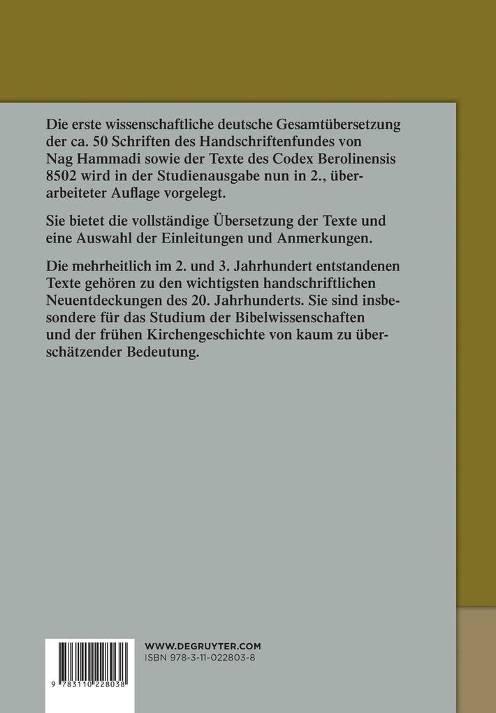 Weitere Ansicht: Nag Hammadi Deutsch | Katharina Schwarz