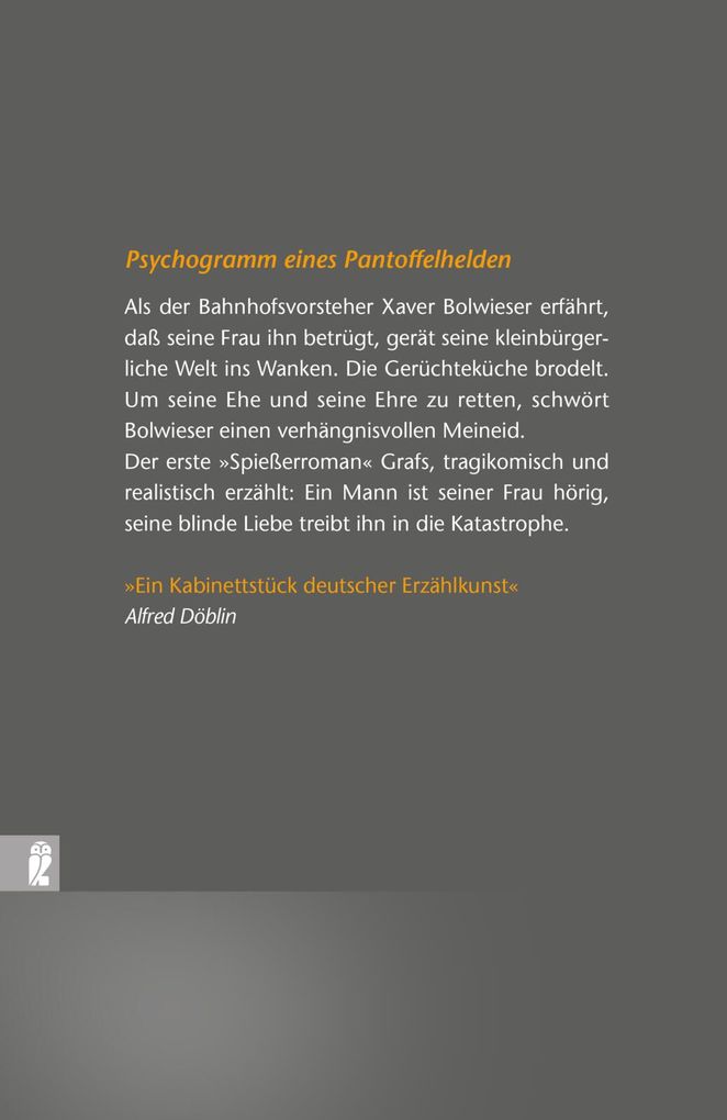 Weitere Ansicht: Bolwieser | Oskar Maria Graf