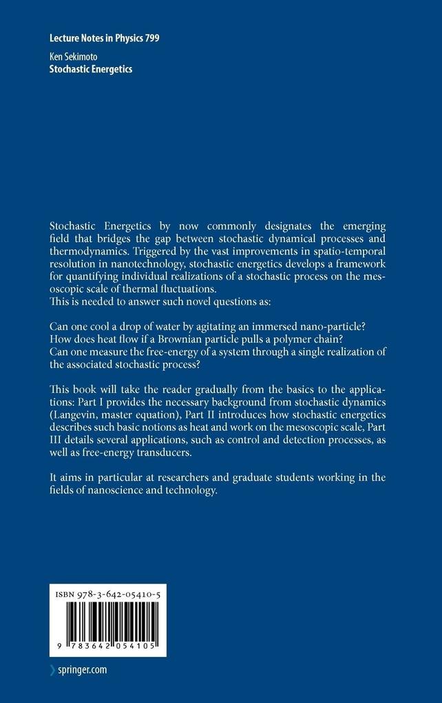 Weitere Ansicht: Stochastic Energetics | Ken Sekimoto