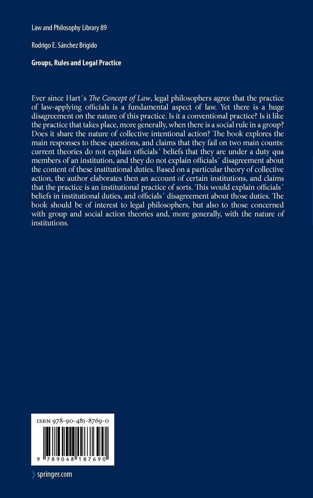 Weitere Ansicht: Groups, Rules and Legal Practice | Rodrigo Eduardo Sánchez Brigido