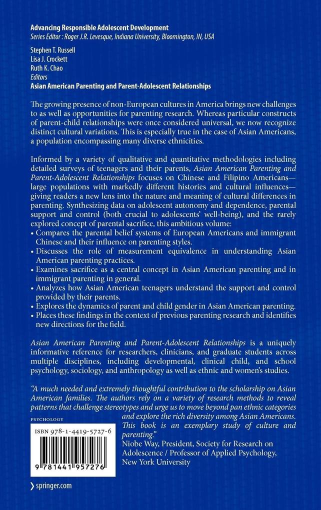 Weitere Ansicht: Asian American Parenting and Parent-Adolescent Relationships