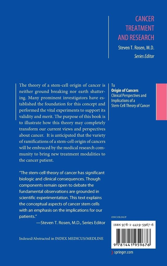 Weitere Ansicht: Origin of Cancers | Shi-Ming Tu