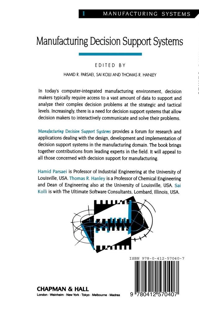 Weitere Ansicht: Manufacturing Decision Support Systems
