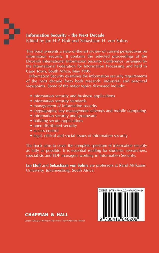 Weitere Ansicht: Information Security - The Next Decade