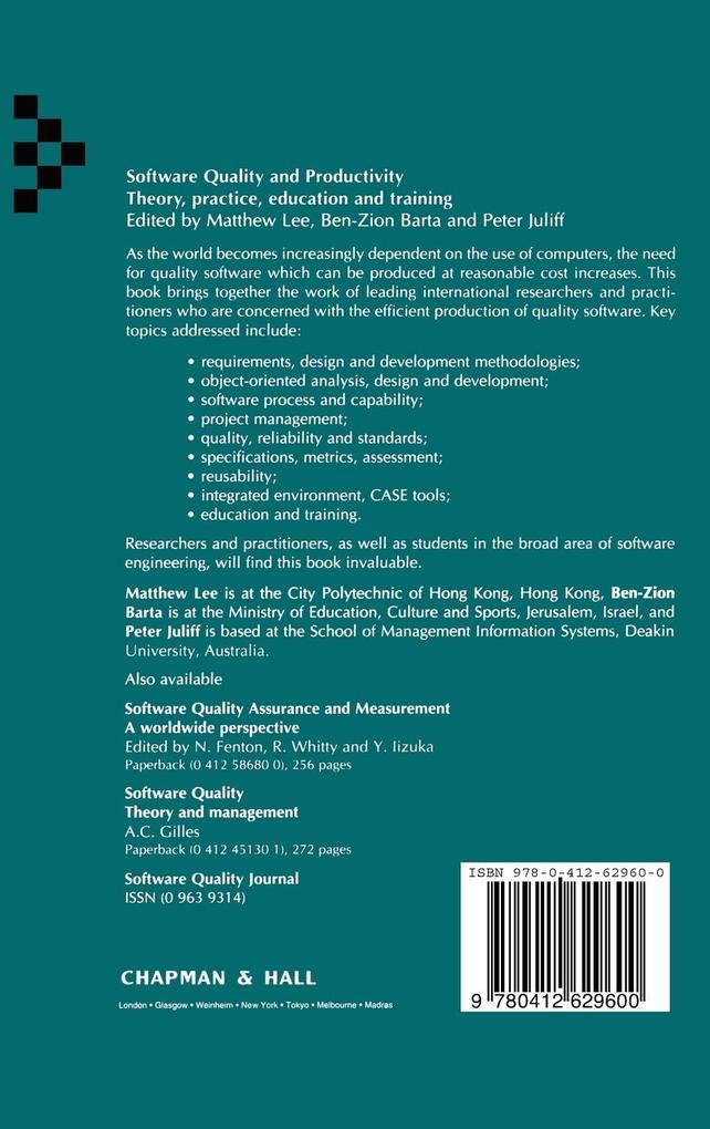 Weitere Ansicht: Software Quality and Productivity